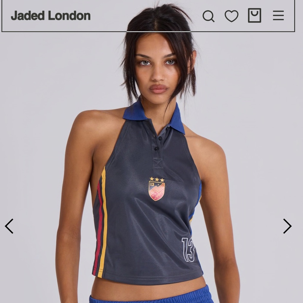 Jaded London pitchside halter polo